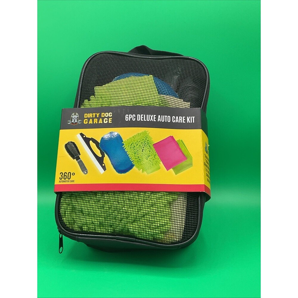 AUTOMOTIVE CARE 6PC. DELUXE KIT GIFT SET.Dirty Dog Garage Brand. New